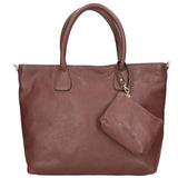 Sylvie Unisex Handbag in Genuine Leather Made in Italy 34x30x9 cm