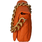 Aurélia Borsa a spalla da donna Vera pelle 04542-S29 ARANCIONE Gave Lux