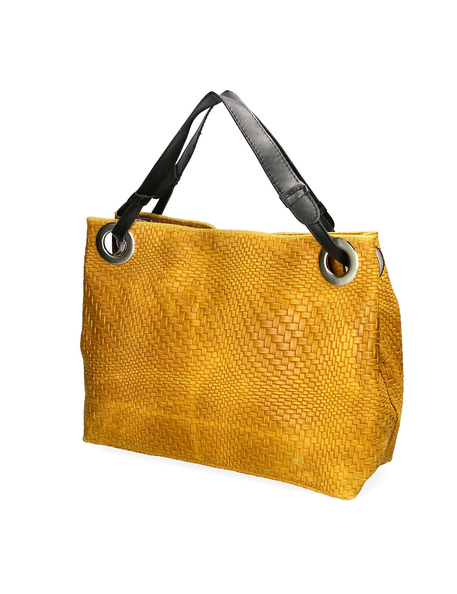 Emilia Borsa a spalla da donna Vera pelle 80059-008 GIALLO Gave Lux