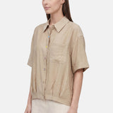 Blusa in 86 Lyocell 14 Poliestere Beige