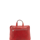 Borsa a mano unisex in vera pelle 100% cotone 4453-ROSSO Alessia Firenze