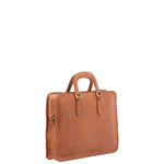 Borsa a mano unisex in vera pelle Made in Italy 4410-MIELE Alessia Firenze