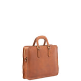 Borsa a mano unisex in vera pelle Made in Italy 4410-MIELE Alessia Firenze