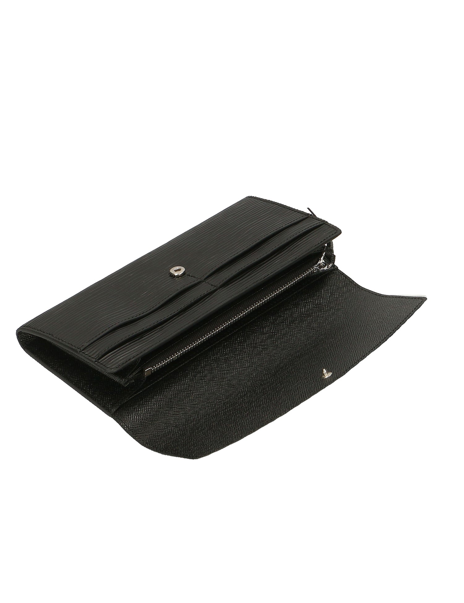 Manila Portafoglio da donna 100% pelle 60303 1-NERO BLACK Gave Lux