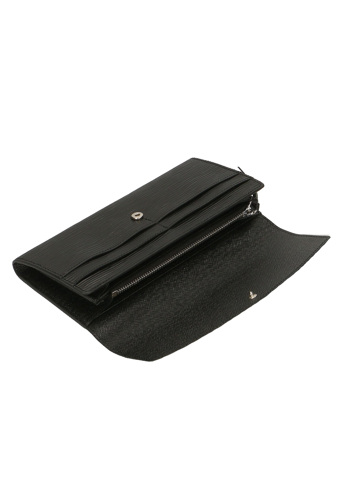 Manila Portafoglio da donna 100% pelle 60303 1-NERO BLACK Gave Lux