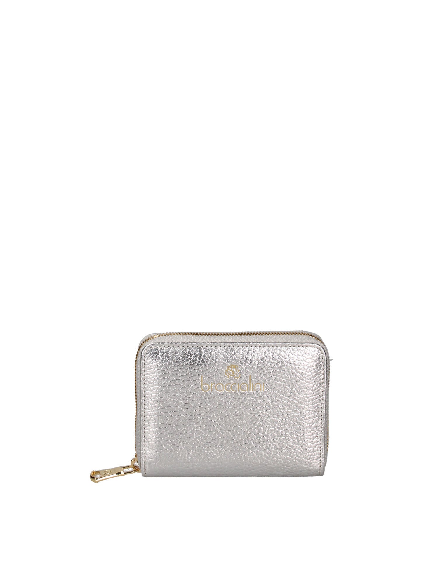 Edera Chic B16700GR-ARGENTO Portafoglio donna in vera pelle Braccialini