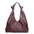 Borsa a spalla da donna 100% vera pelle 07156-D54 BORDO SCURO Viola Castellani