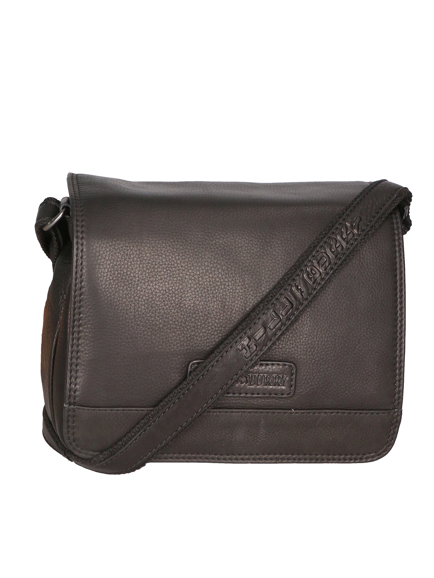 Borsa a tracolla da uomo 100% vera pelle HILB-3201-NERO Hill Burry