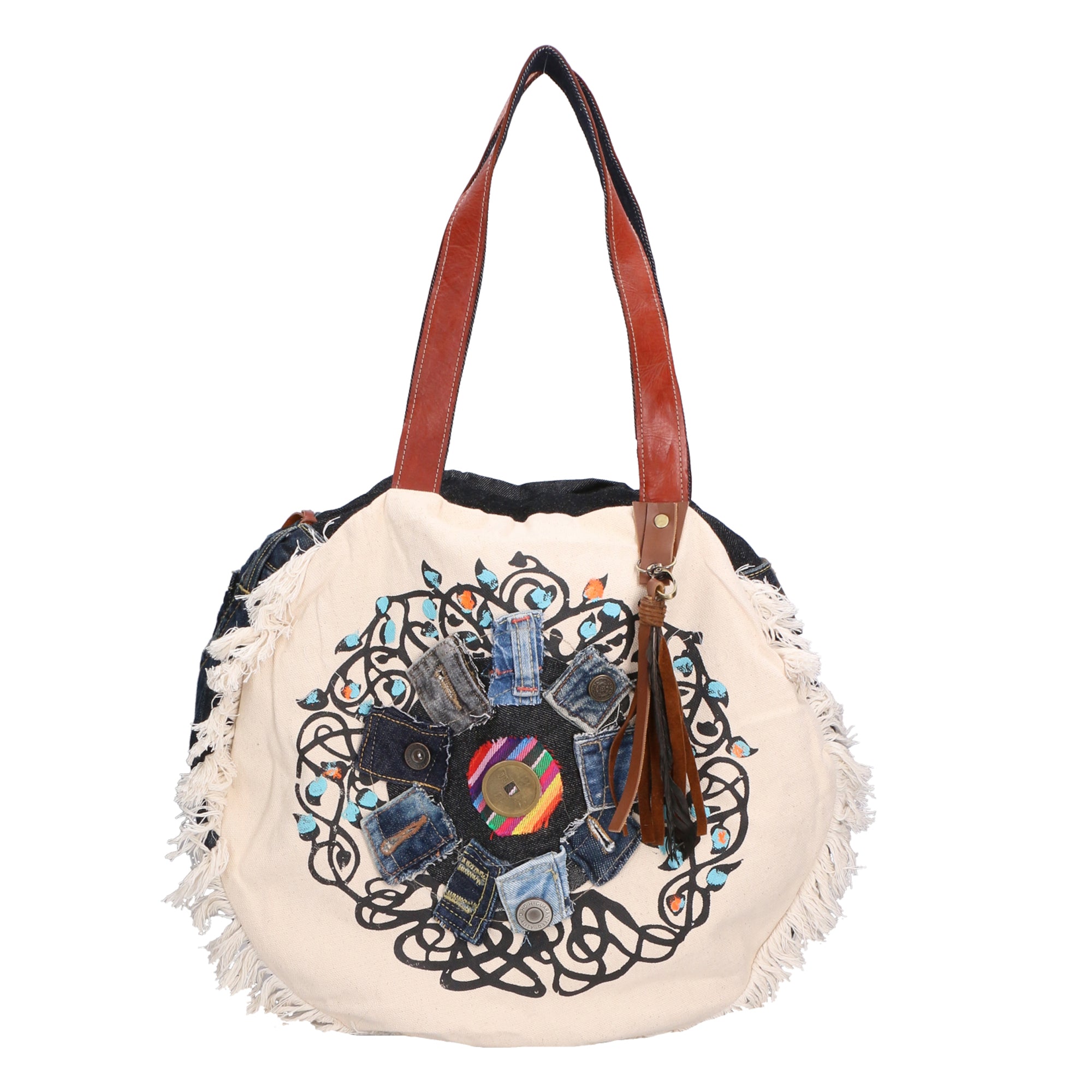 Ivana Borsa a spalla da donna Cotone e Jeans 88101-JEANS 012 Gave Lux