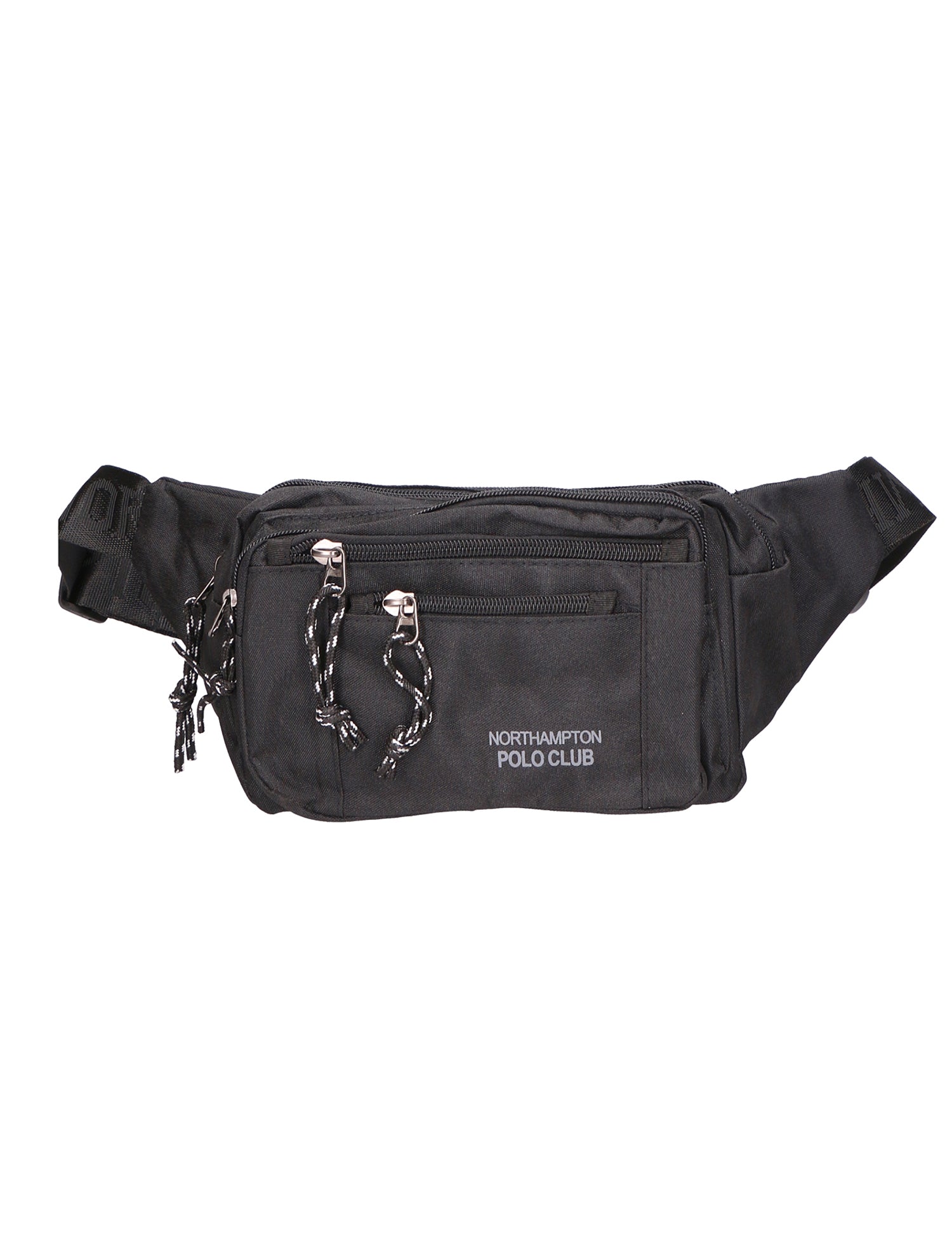 Marsupio da uomo in pelle PU 100% Nylon PCL3148-BLACK Northampton Polo Club