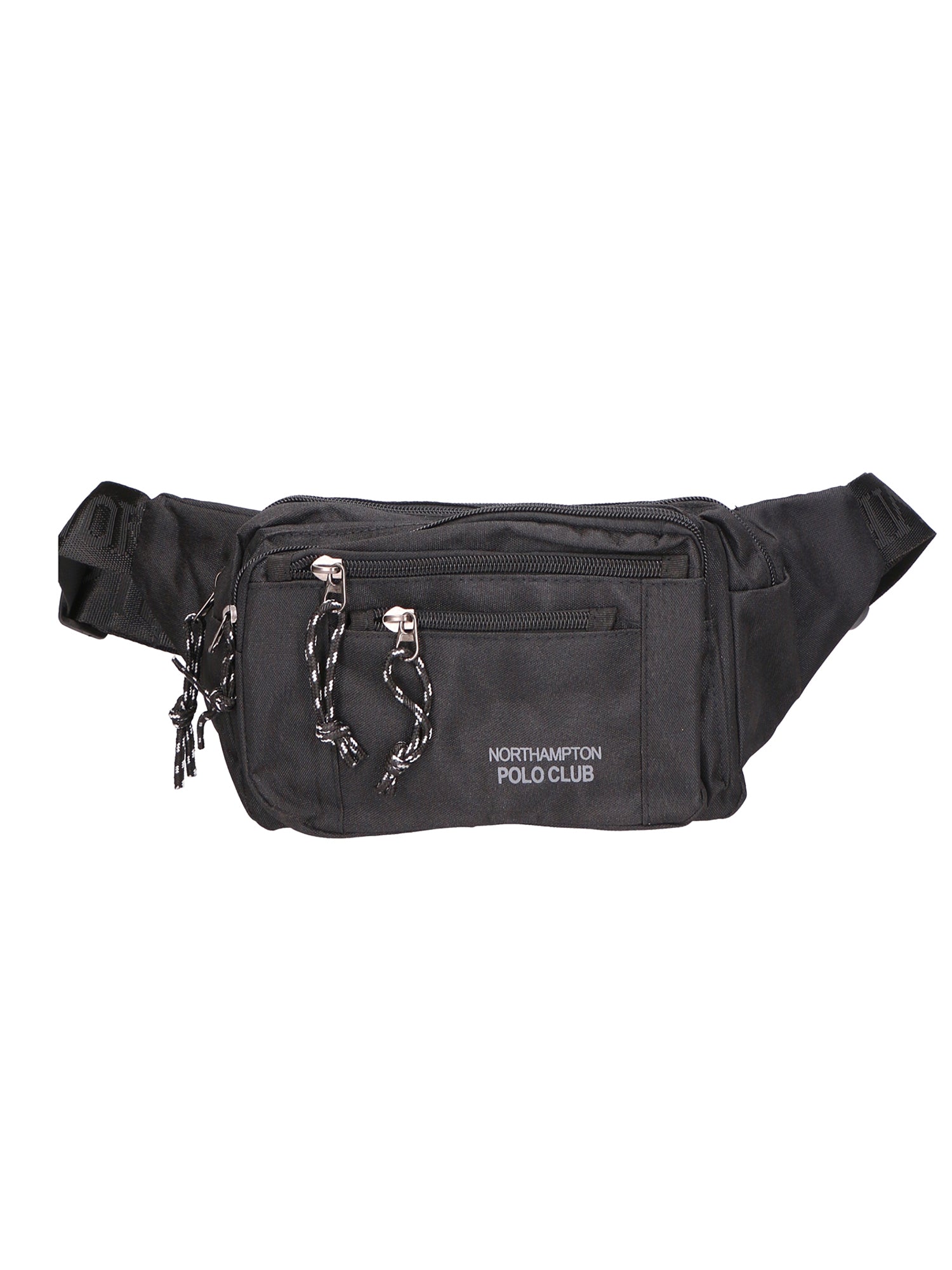 Marsupio da uomo in pelle PU 100% Nylon PCL3148-BLACK Northampton Polo Club