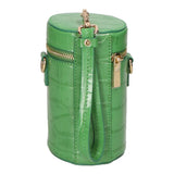 Borsa a spalla da donna Vera pelle coccodrillo MYB-7023-SS-C47 VERDE My Best Bag