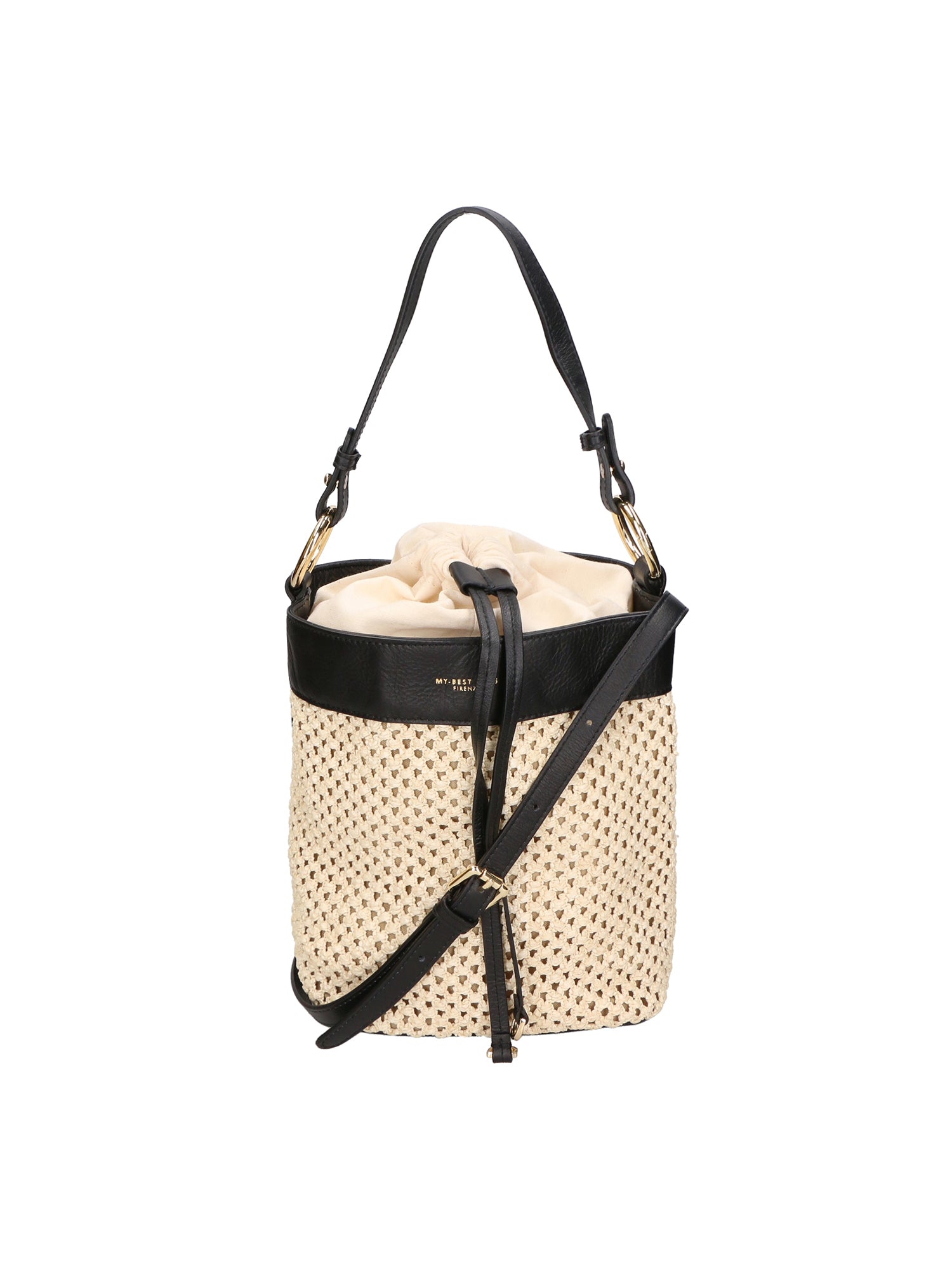 Borsa a mano da donna Cuoio & Paglia MYB-7041-SS-BEIGE+S28 NERO My Best Bag