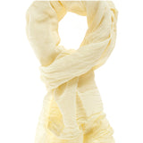 Teresa L2033-GIALLO Foulard unisex Cotone e Seta Gave Lux