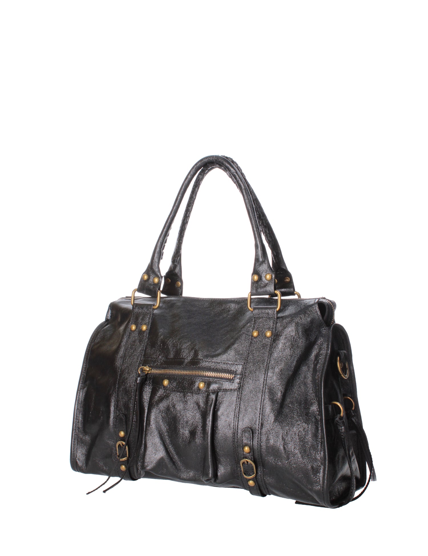 Novara Borsa a spalla da donna Vera pelle 06090 LM-L022 NERO Gave Lux