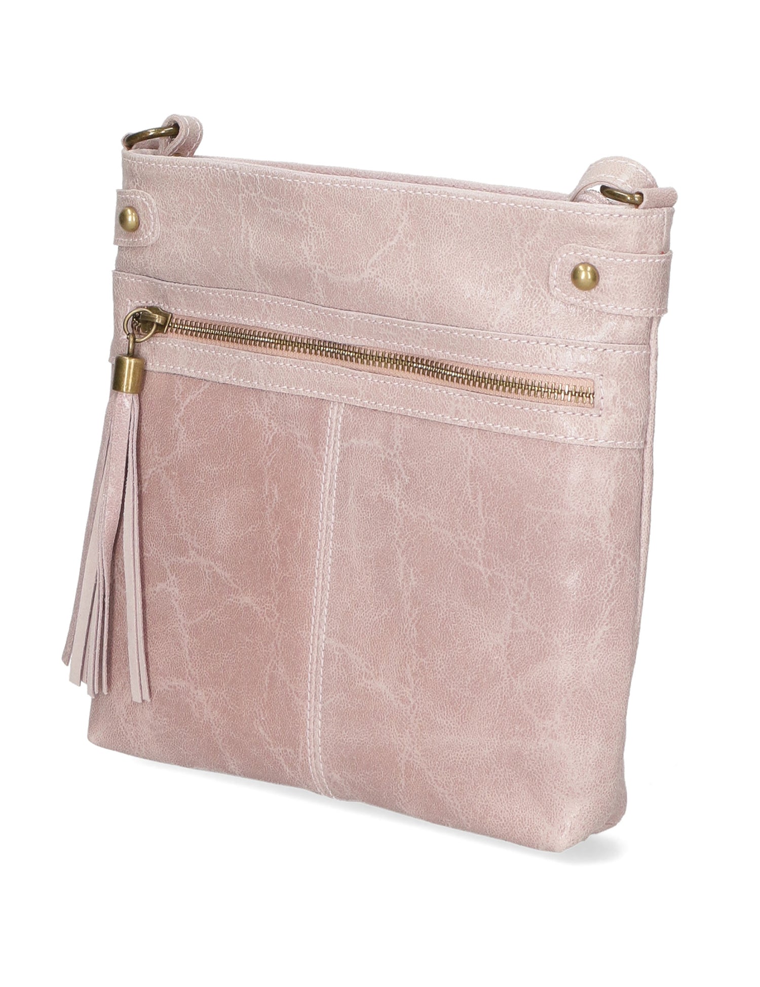 Carmen Borsa a tracolla da donna Vera pelle 10034-ROSA Gave Lux