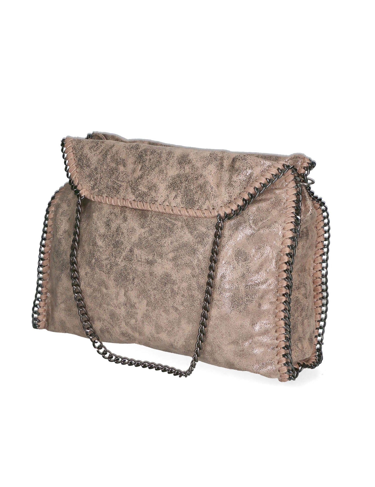 Willelmina Borsa a spalla da donna 100% PU Leather N-9606-TAUPE Gave Lux
