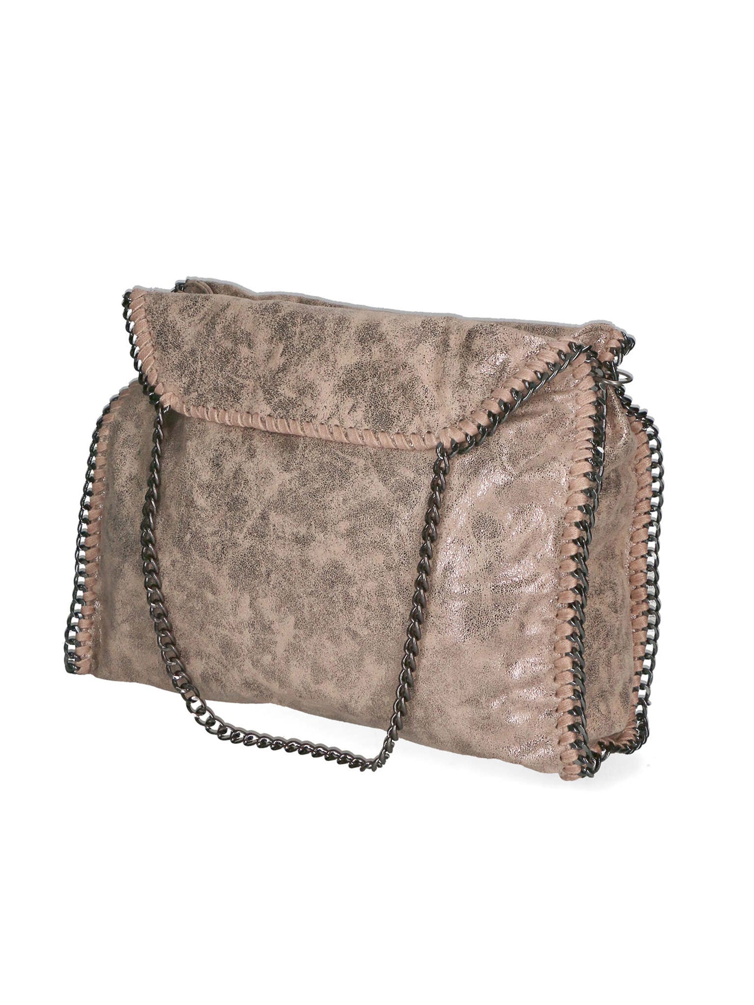Willelmina Borsa a spalla da donna 100% PU Leather N-9606-TAUPE Gave Lux