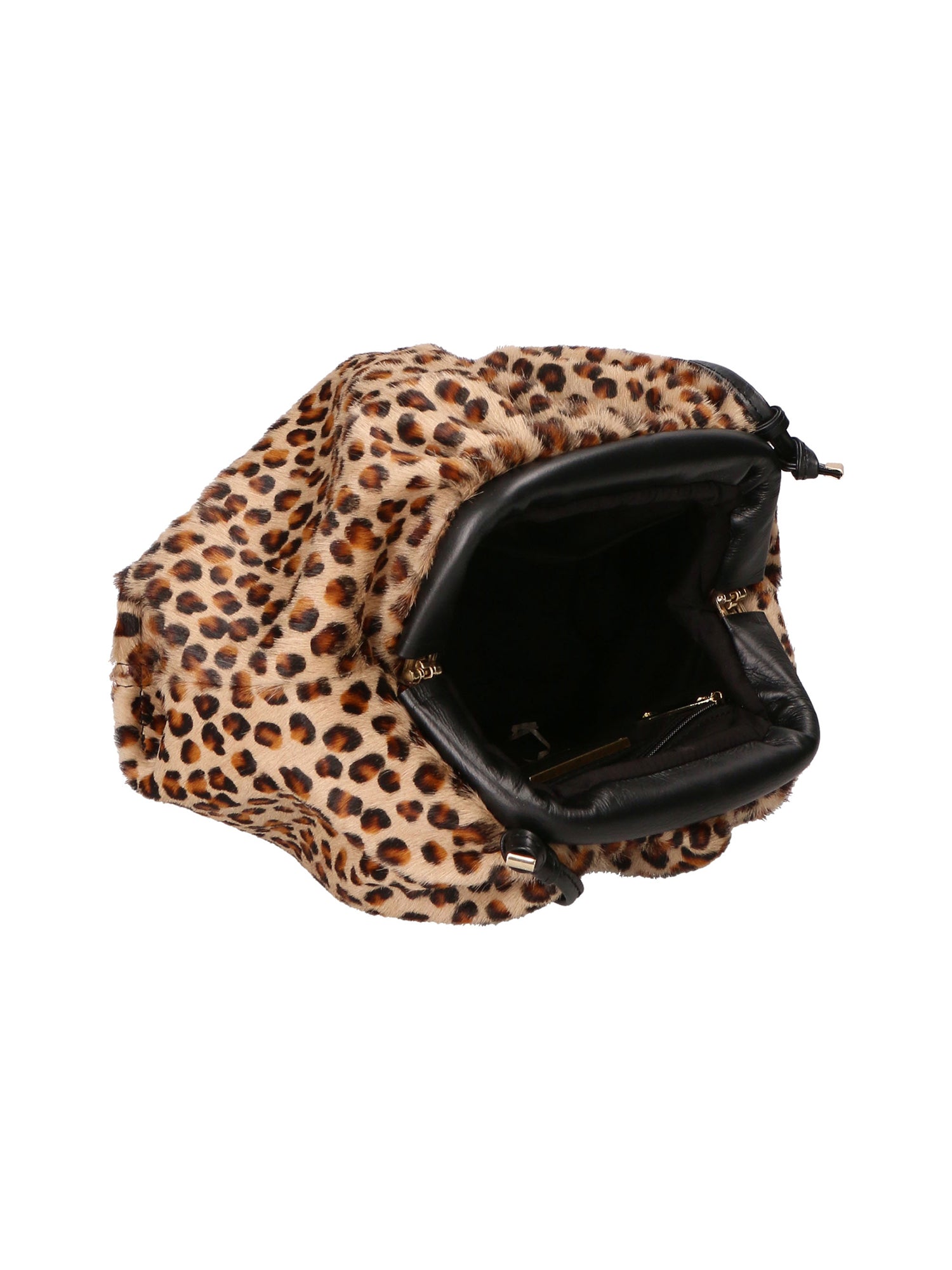 Astrid Borsa a spalla da donna Vera pelle 05476-NERO LEO PICCOLO 004 Gave Lux