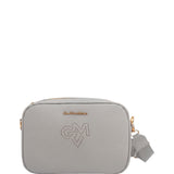 Borsa a Tracolla in Pvc Grigio