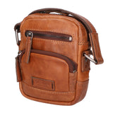Borsa a tracolla unisex vera pelle Made in Italy SN5863147-TAN Santini Firenze