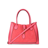 Jordana women's handbag in genuine leather, made in Italy, 35x25.5x15 cm