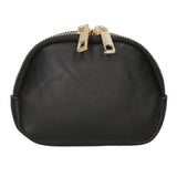 Rachele Pochette donna vera pelle Zip 02535-LEOPARDO TAUPE Gave Lux