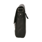 Borsa a tracolla uomo in vera pelle RFID HILB-2089WASH-NERO Hill Burry
