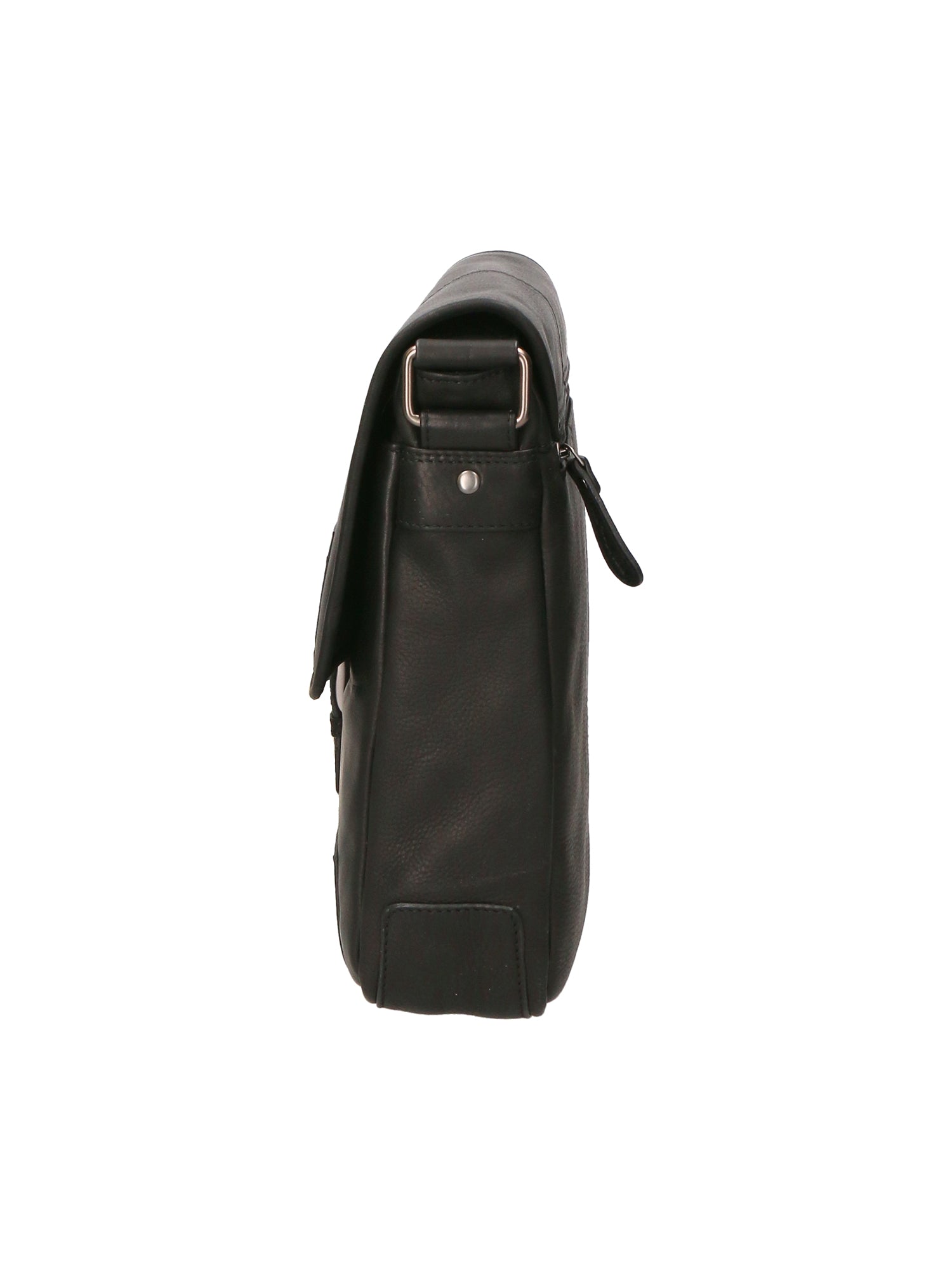 Borsa a tracolla uomo in vera pelle RFID HILB-2089WASH-NERO Hill Burry