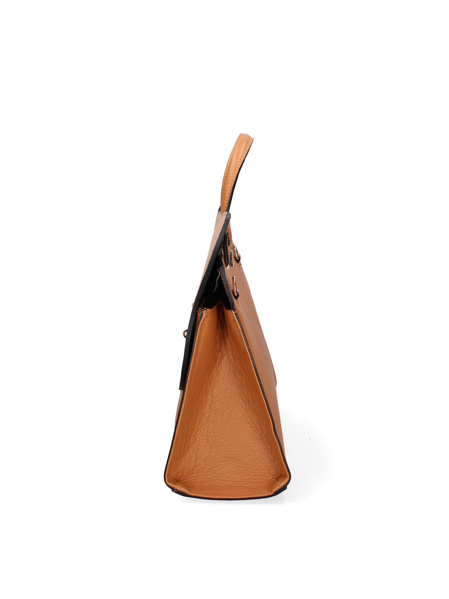 Arancia Borsa a mano da donna 100% pelle 8969-CUOIO+NOCCIOLA Gave Lux