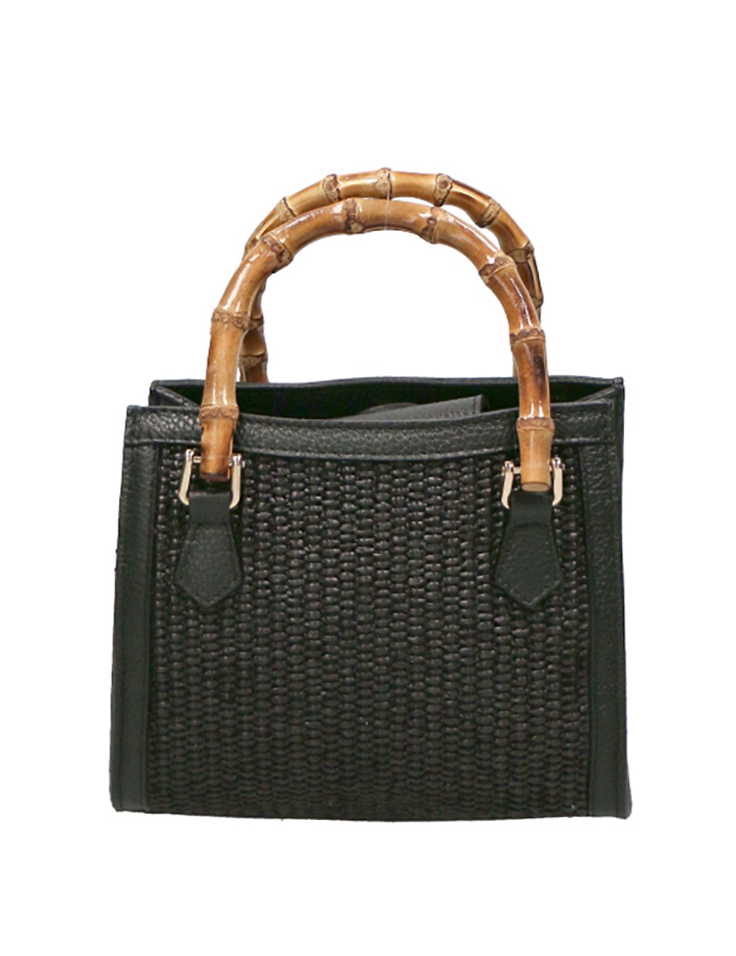 Alissa Borsa a mano da donna Vera pelle 05112-12 D28 NERO Gave Lux