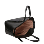 Borsa a mano da donna 100% pelle artigianale MYB-7029-SS-P 636 NERO BLACK My Best Bag