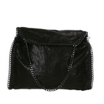 Willelmina Borsa a spalla da donna 100% PU Leather N-9606-NERO Gave Lux