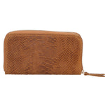 Carmela Portafoglio donna vera pelle Zip 10033-CUOIO Gave Lux