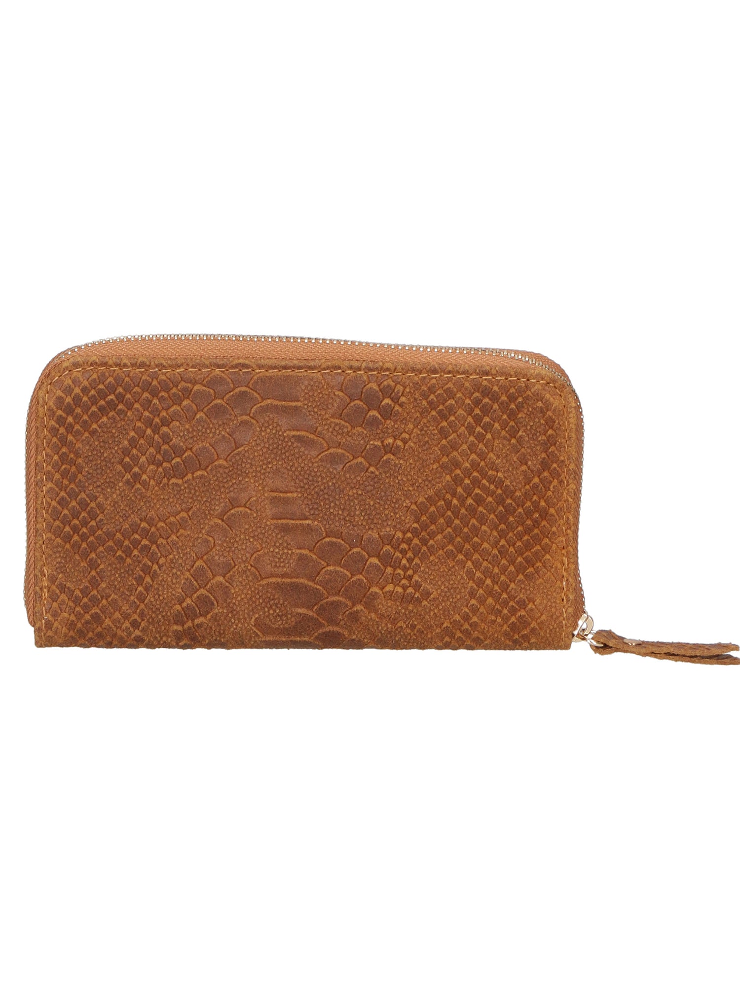 Carmela Portafoglio donna vera pelle Zip 10033-CUOIO Gave Lux