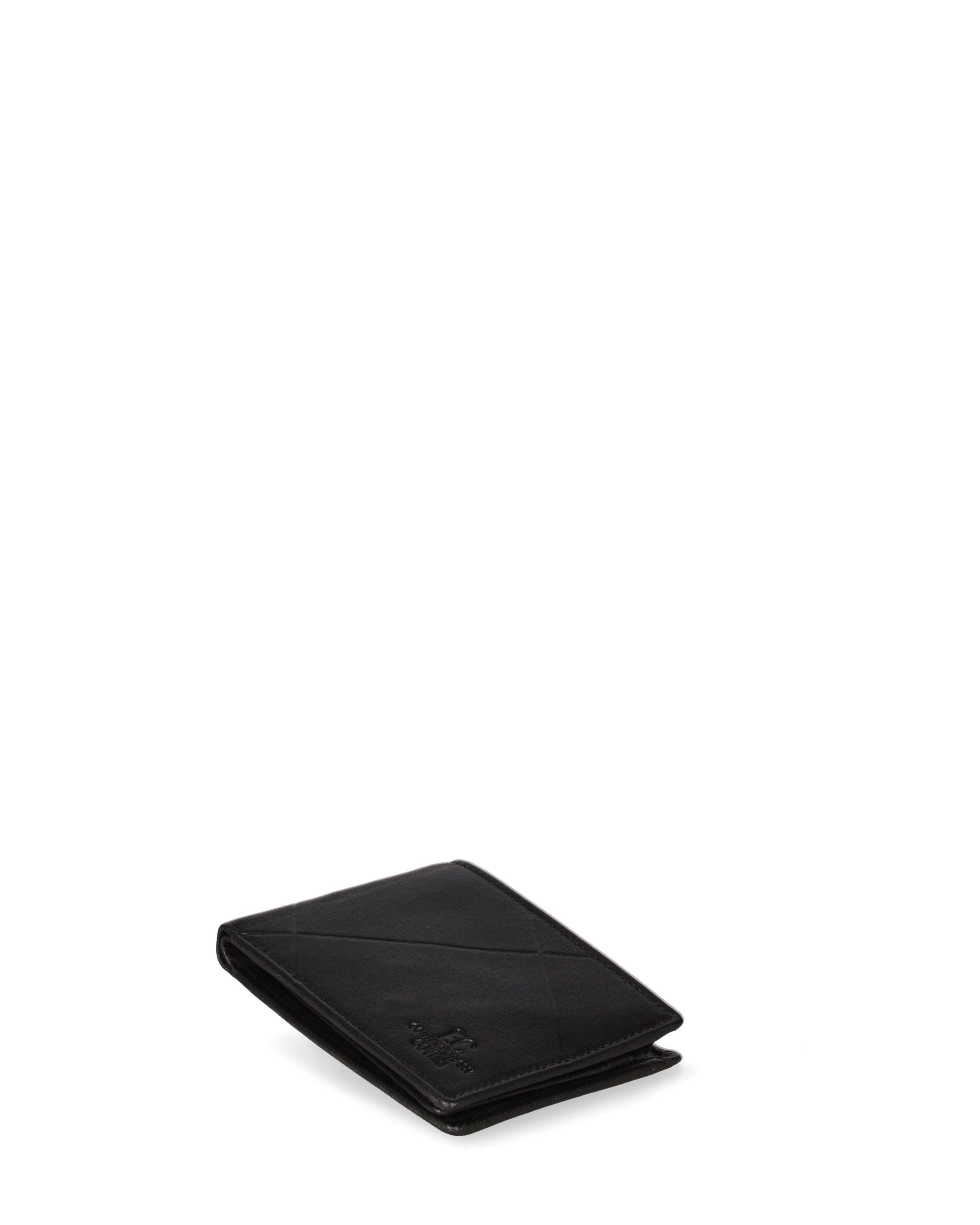 Portafoglio da uomo in vera pelle Casual EC761-06-NERO EC Contemporaly COVERI