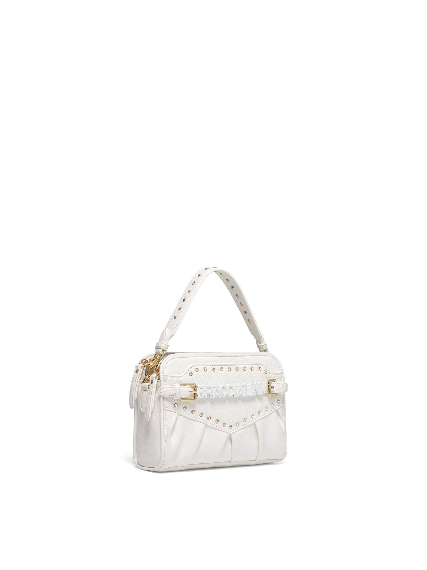 Seraphina Ultra Borsa a tracolla da donna 100% poliuretano B17130-BIANCO Braccialini