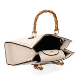Aella Borsa a mano da donna Paglia e Vera Pelle 5097-148 BEIGE+D37 LATTE Gave Lux