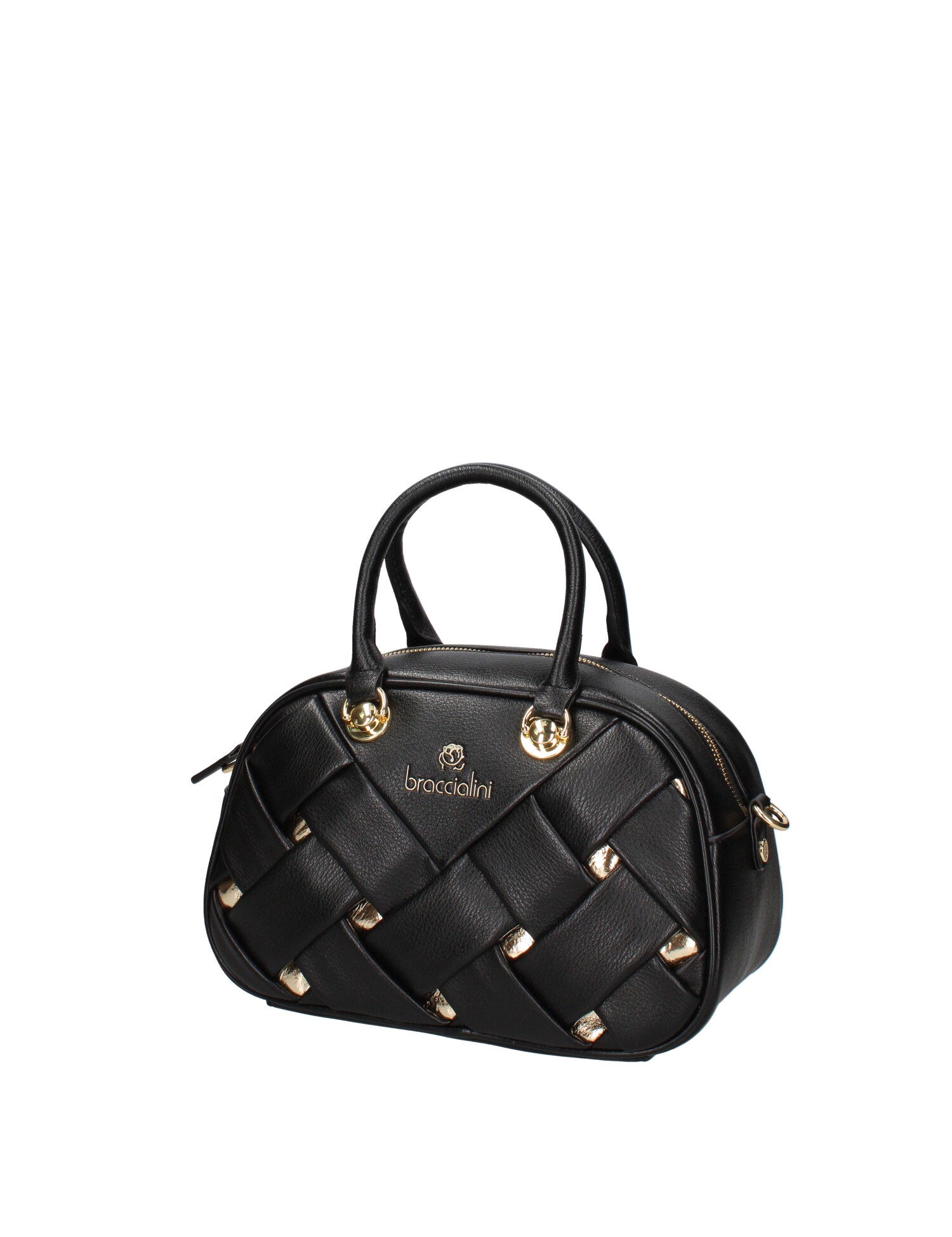 Edera Elite Borsa a mano da donna 100% poliuretano B17154-NERO Braccialini