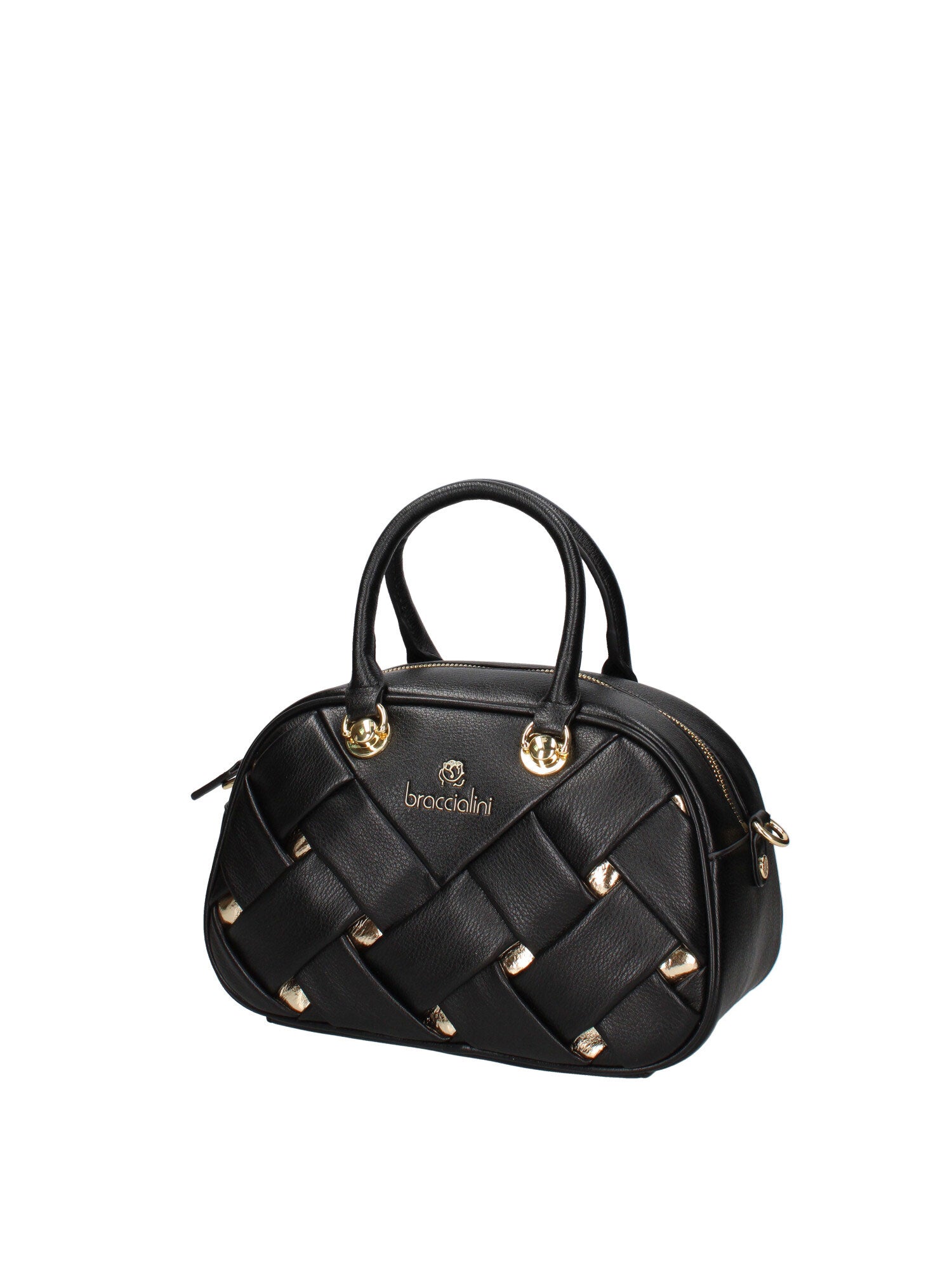 Edera Elite Borsa a mano da donna 100% poliuretano B17154-NERO Braccialini