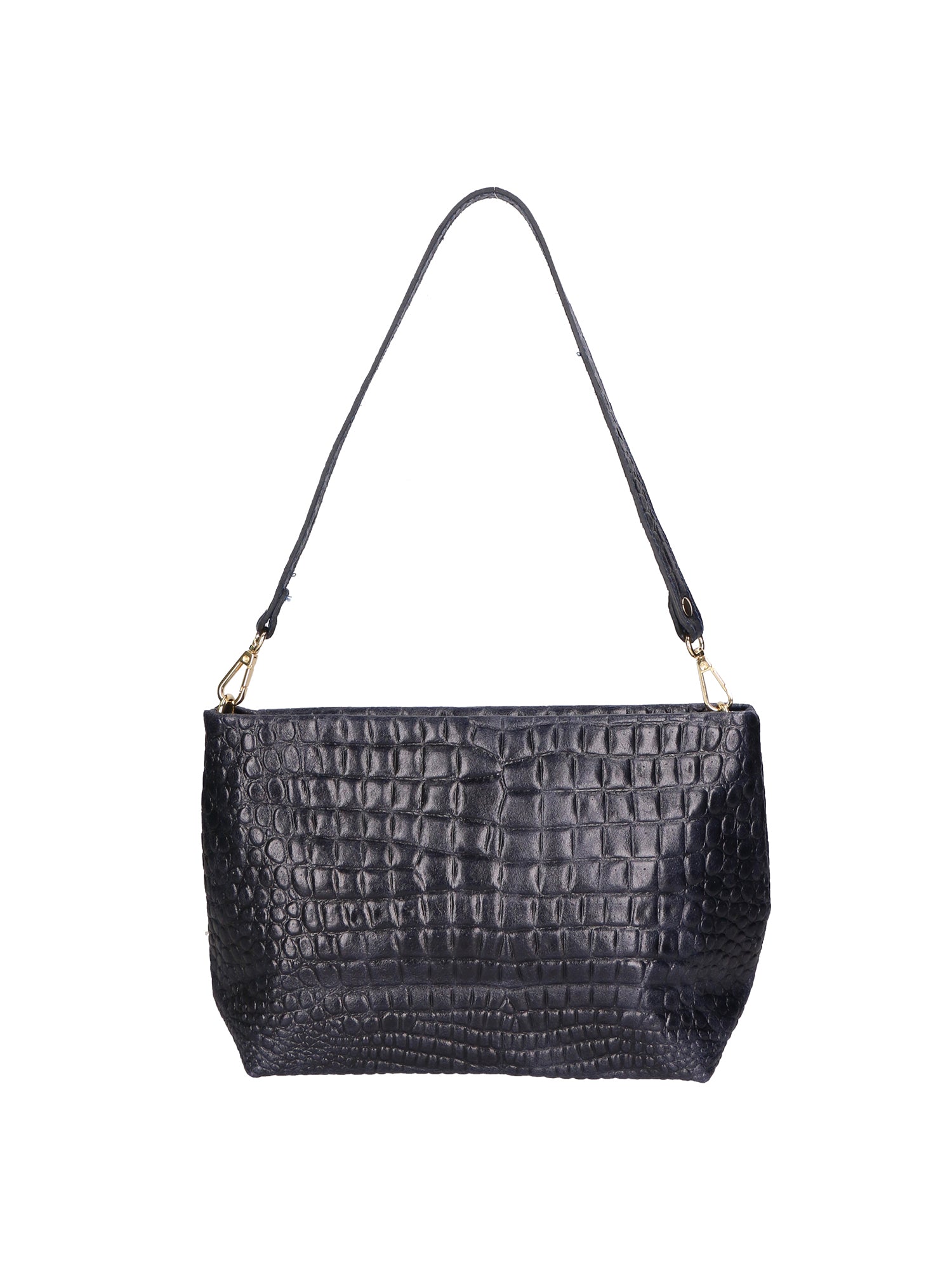 Lorelei Borsa a spalla da donna Vera pelle croco 06498-013 BLU NAVY Gave Lux