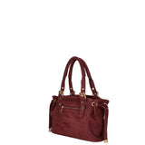 Borsa a Spalla in Vera Pelle Bordeaux