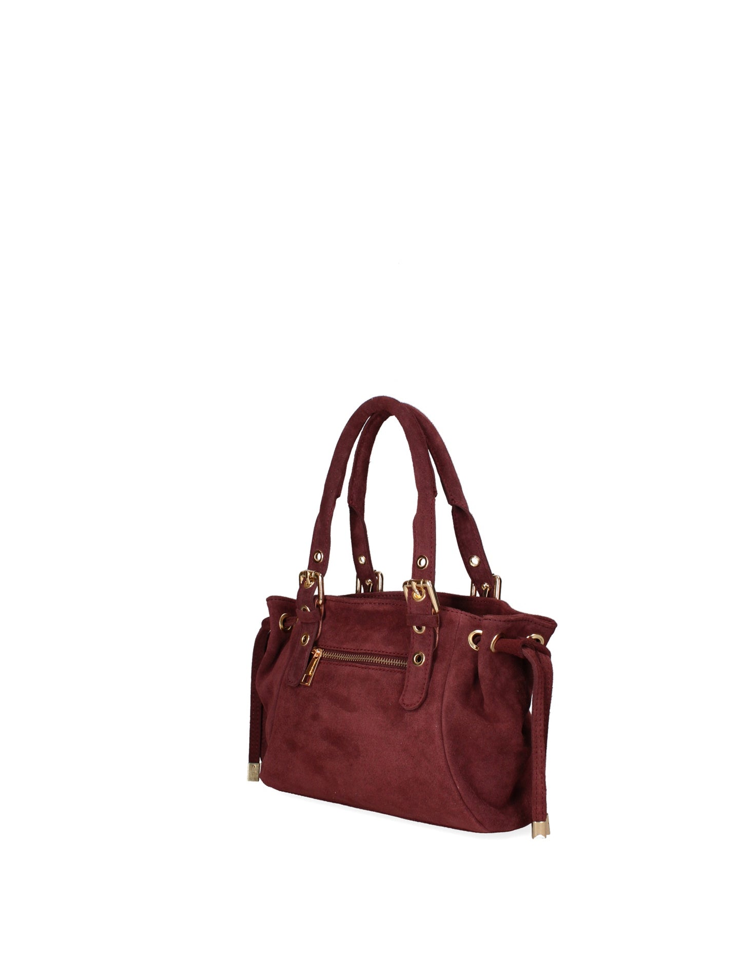 Borsa a Spalla in Vera Pelle Bordeaux