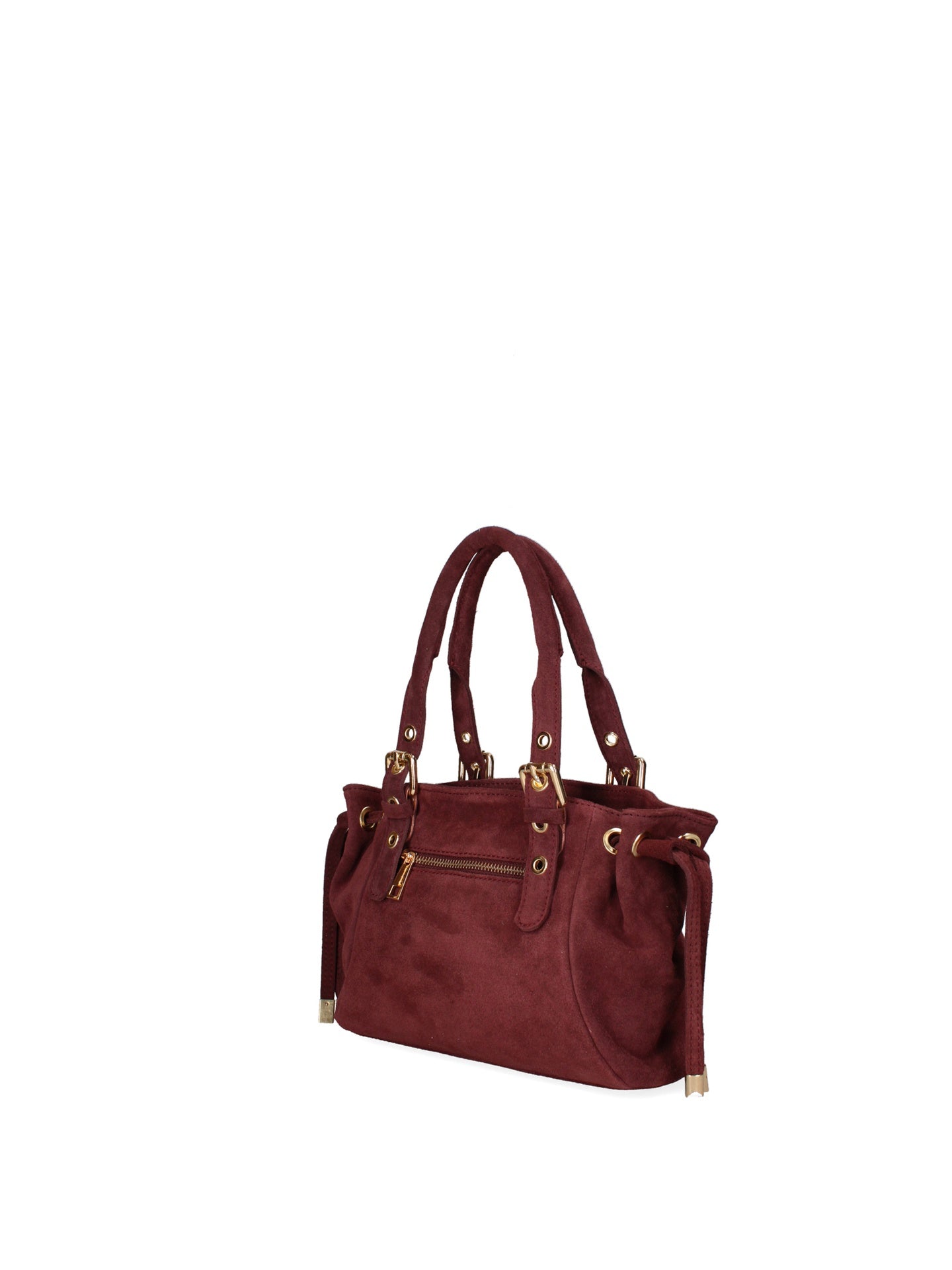 Borsa a Spalla in Vera Pelle Bordeaux