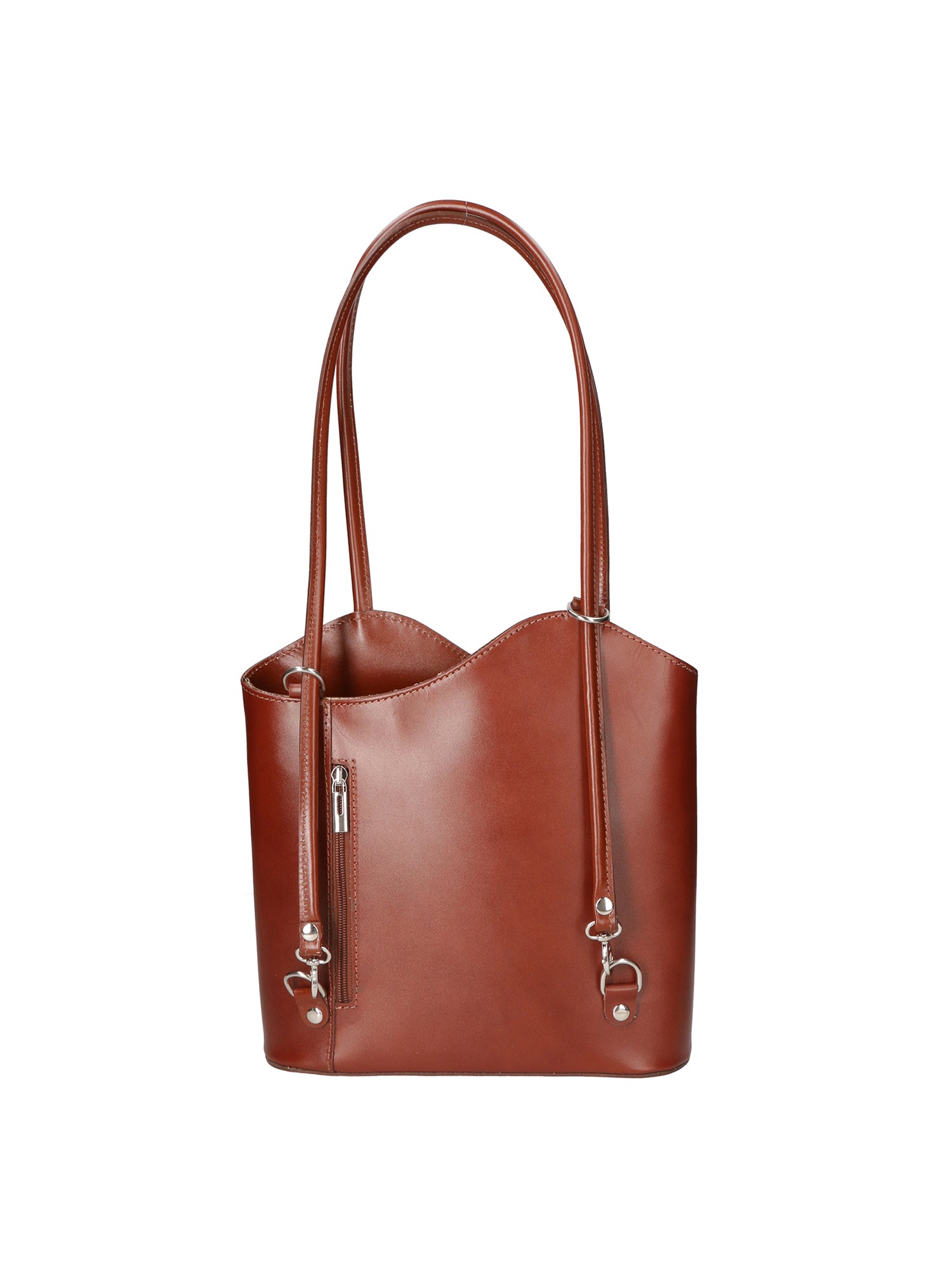 Fabiola Borsa a spalla da donna 100% pelle 9039-MARRONE BROWN Gave Lux