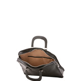 Borsa a mano unisex in vera pelle Made in Italy 4410-NERO Alessia Firenze
