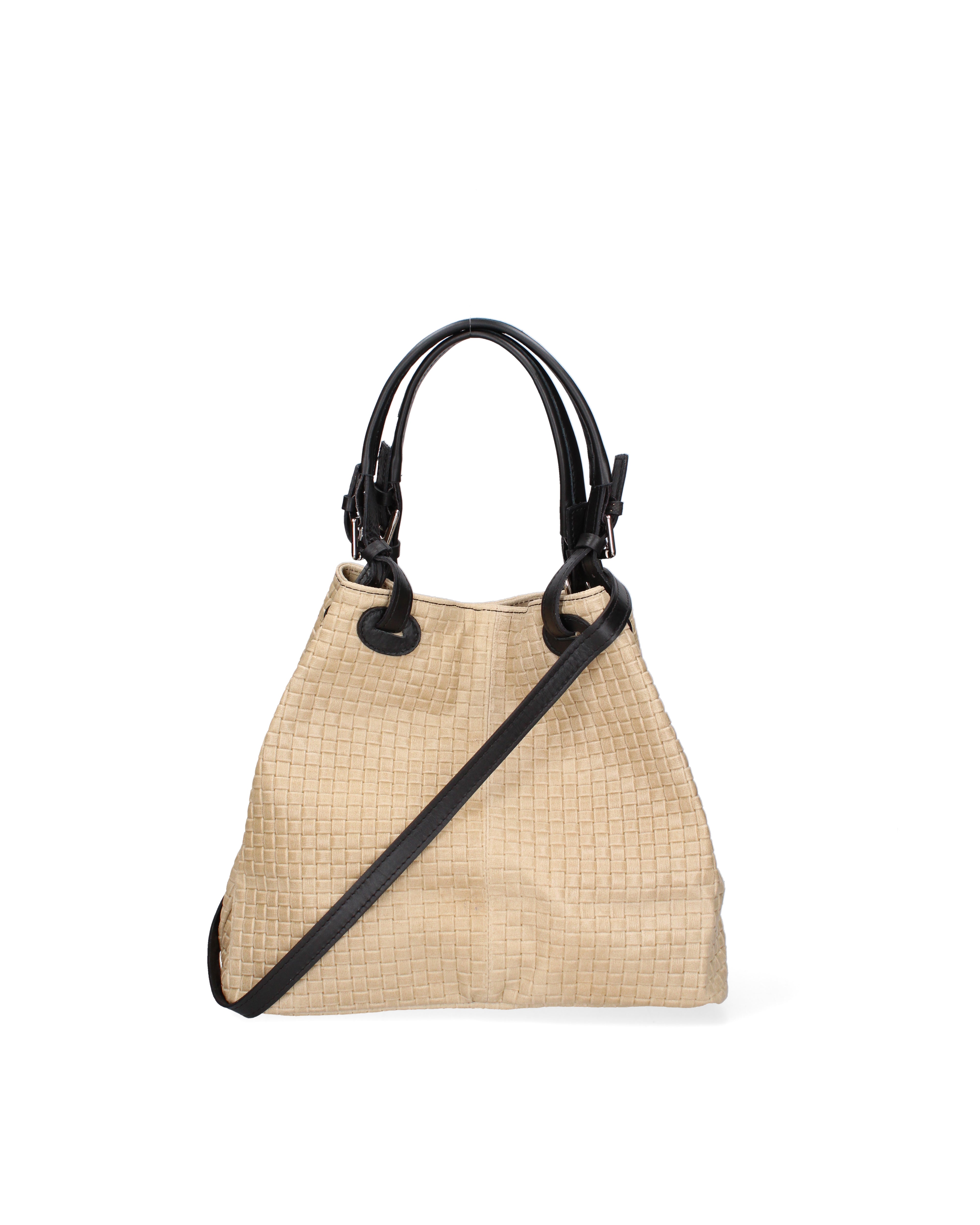 Araminta Borsa Shopper da donna Vera Pelle 80047-002 BEIGE Gave Lux