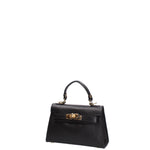 Borsa a mano da donna 100% vera pelle 07221-D28 NERO Roberta Rossi