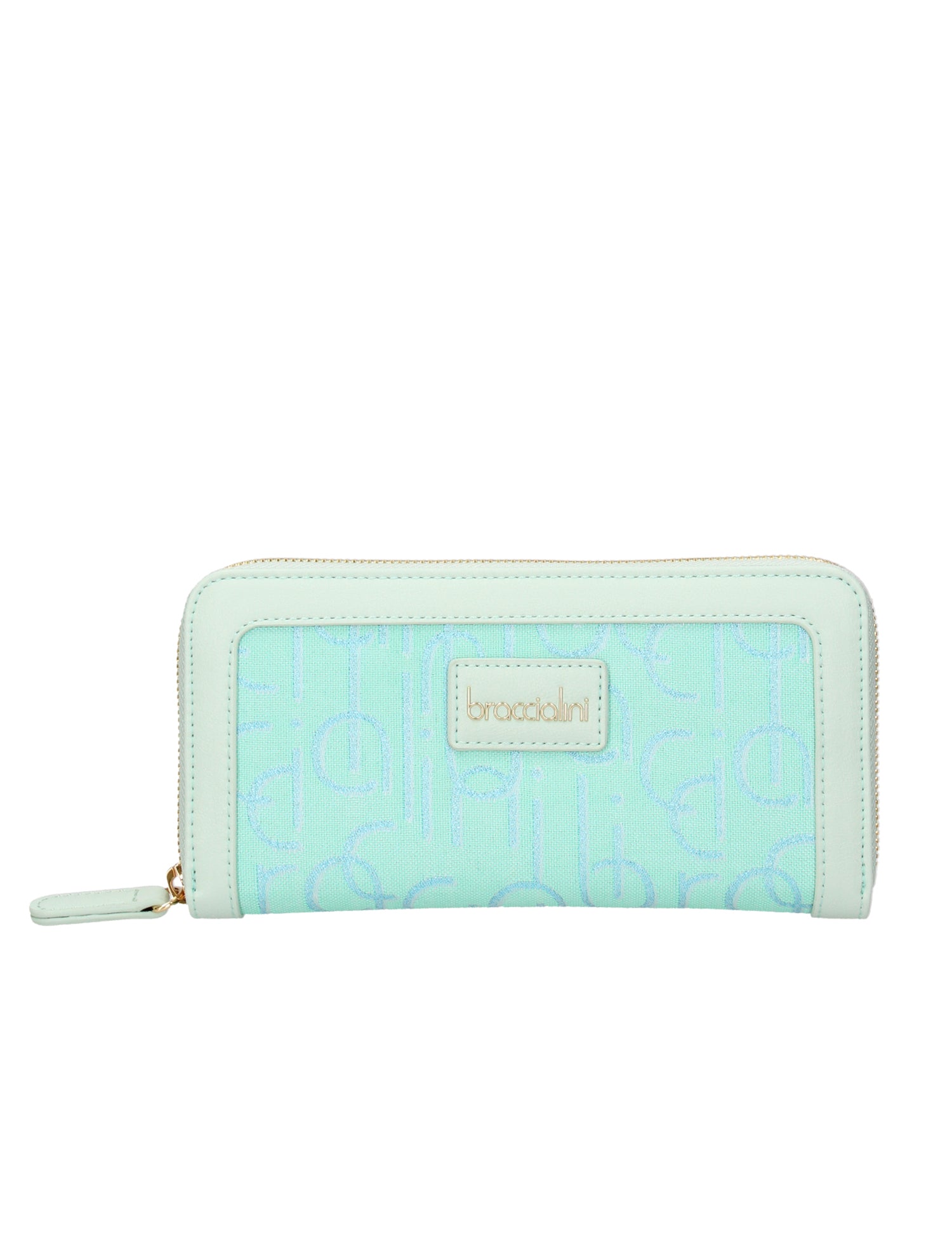 Eco-pelle B16410 126-CELESTE Portafoglio donna Azelia Lux Braccialini