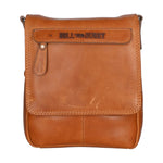 Borsa a tracolla da uomo in vera pelle RFID HILB-6155-CUOIO Hill Burry